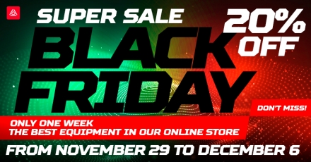 Black Friday at LASERWAR. 20% discount on laser tag devices!